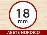 Deposito per Biciclette in Legno, Bertilo Box Bike, 2,07x1,03x1,43m, Antracite