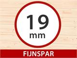 Houten tuinpaviljoen met houten vloer, 3x3x3,23m, 9m², Naturel Houten tuinpaviljoen met houten vloer, 3x3x3,23m, 9m², Naturel