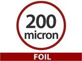 DIY Greenhouse film 200Mic, 6x60 m, 1 Roll, Transparent