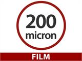 Film de bricolage pour serre 200Mic, 6x60m, 1 rouleau, transparent