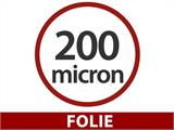 Doe-het-zelf broeikasfolie 200Mic, 6x60m, 1 Rol, Transparant