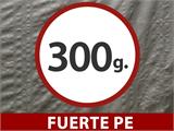 Carpa grande de almacén PRO 5x8x2x3,39m, PE, Gris Carpa grande de almacén PRO 5x8x2x3,39m, PE, Gris