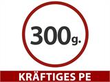 Lagerzelt PRO 2,4x2,4x2m PE, mit Bodenplane, Grün/Grau