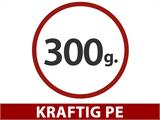 Presenning 6x12m, PE 300g/m², Hvit