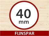 Houten Tuinpaviljoen Brittany, 2,4x2,4x2,41m, 40mm, Naturel Houten Tuinpaviljoen Brittany, 2,4x2,4x2,41m, 40mm, Naturel