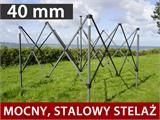 Namiot Ekspresowy FleXtents Steel 4x4m Czarny, mq 4 ściany boczne