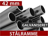 Partytelt Exclusive 6x12m PVC, Rød/Hvid