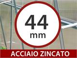 Espansione per Serra in Policarbonato, Duo, 4m², 2x2m, Argento Espansione per Serra in Policarbonato, Duo, 4m², 2x2m, Argento