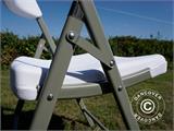 Folding Chair 48x43x89 cm, Light grey/White, 4 pcs. Folding Chair 48x43x89 cm, Light grey/White, 4 pcs.