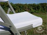 Folding Chair 48x43x89 cm, Light grey/White, 24 pcs.