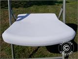 Folding Chair 48x43x89 cm, Light grey/White, 4 pcs.