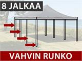 Pikateltta FleXtents Steel 8x6m Valkoinen, sis. 8 sivuseinät