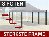 Vouwtent/Easy up tent FleXtents PRO 4x6m Doorzichtig, inkl. 8 Zijwanden