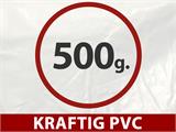 Partytelt Exclusive 6x10m PVC, Grå/Hvid