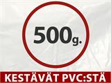 Juhlateltta Exclusive 6x10m PVC, Punainen/Valkoinen