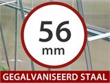 Broeikas Polycarbonaat Extensie, TITAN Classic 480, 4,7m², 2,35x2m, Zilver Broeikas Polycarbonaat Extensie, TITAN Classic 480, 4,7m², 2,35x2m, Zilver