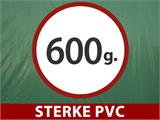 Afdekzeil 4x6m, PVC 600g/m² Groen, Vlamvertragende