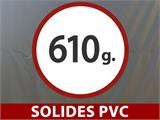 Abri pour bétail 6x6x3,7m, PVC, Vert Abri pour bétail 6x6x3,7m, PVC, Vert