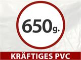 Erweiterung für industrielle Lagerhalle Alu, PVC 10x10x4,52, 5m, weiß