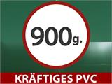 Zelthalle, Rundbogenhalle 10x15x5,54m mit Schiebetür, PVC, Grün Zelthalle, Rundbogenhalle 10x15x5,54m mit Schiebetür, PVC, Grün
