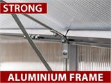 Greenhouse polycarbonate 4.6 m², Palram/Canopia, 1.85x2.47x2.08 m, Grey Greenhouse polycarbonate 4.6 m², Palram/Canopia, 1.85x2.47x2.08 m, Grey