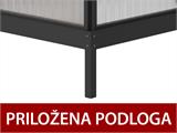 Oranžerija, sjenica staklena 12m², 4,2x2,86x2,84m s podlogom, Crna Oranžerija, sjenica staklena 12m², 4,2x2,86x2,84m s podlogom, Crna