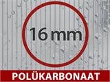 Terrassikate Legend polükarbonaadist katusega, 3x4m, Antratsiit