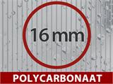 Terrasoverkapping Easy met polycarbonaat dak, 3x6m, Antraciet