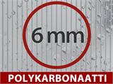 Autokatos Arcadia, Palram/Canopia, 3,59x4,35m, Harmaa
