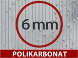 Staklenik Polikarbonatni Produžetak, TITAN Classic 480, 4,7m², 2,35x2m, Srebrna