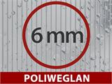 Przedłużenie do szklarni z poliwęglanu, TITAN Classic 480, 4,7m², 2,35x2m, srebrna