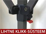 Pop up aiatelk FleXtents Steel 3x3m Valge, kaasas dekoratiivse kardinaga Pop up aiatelk FleXtents Steel 3x3m Valge, kaasas dekoratiivse kardinaga