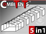 Carpa para fiestas, Exclusive CombiTents®; 6x14m, 5-i-1, Blanco