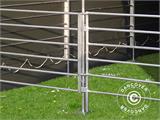 Abri pour bétail 3x3x2,8m, PVC, Vert