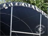 Abri pour bétail 6x6x3,7m, PVC, Vert Abri pour bétail 6x6x3,7m, PVC, Vert