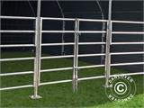 Abri pour bétail 6x6x3,7m, PVC, Vert Abri pour bétail 6x6x3,7m, PVC, Vert