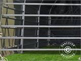 Abri pour bétail 6x6x3,7m, PVC, Vert Abri pour bétail 6x6x3,7m, PVC, Vert