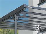 Lean-to carport Mistral Wall, 3,03x5,09x2,27m, Antracit