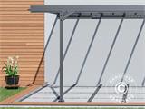 Lean-to carport Mistral Wall, 3,03x5,09x2,27m, Antracit