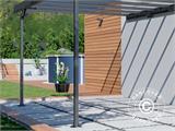 Lean-to carport Mistral Wall, 3,03x5,09x2,27m, Antracit