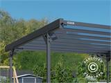 Dobbelt carport Mistral Double, 6,06x5,09x2,27m, Antracit