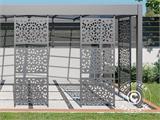 Carport Libeccio 5 med sidopaneler, 3,26x5,09x2,34m, Antracit