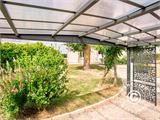 Carport Libeccio mit 8 Seitenwänden, 3,26x5,09x2,34m, Anthrazit