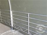 Abri pour bétail 4x8x3,15m, PVC, Vert