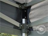 Pop up gazebo FleXtents PRO Trapezo 3x3 m Grey, incl. 4 sidewalls