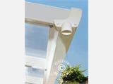 Terrassenüberdachung Feria, Palram/Canopia, 3x4,25m, Weiß