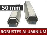 Faltzelt FleXtents Xtreme 50 3x3m Dunkeblau, mit 4 Seitenwänden
