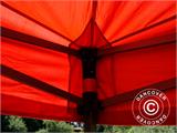 Faltzelt FleXtents Basic v.2, 2x2m Rot, mit 4 Seitenwänden