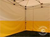 Tente pliante FleXtents® PRO 2x2m, PVC, Tente de chantier, ignifuge, 4 parois latérales incluses