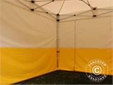 Pop up gazebo FleXtents® PRO 3x3 m, PVC, Work tent, Flame retardant, incl. 4 sidewalls